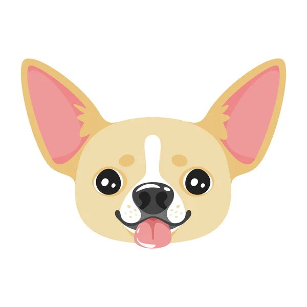 Hund sällskapsdjur huvud ikonen — Stock vektor