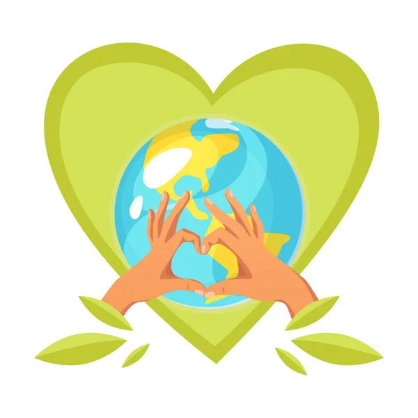 Logo concetto di ecologia — Vettoriale Stock