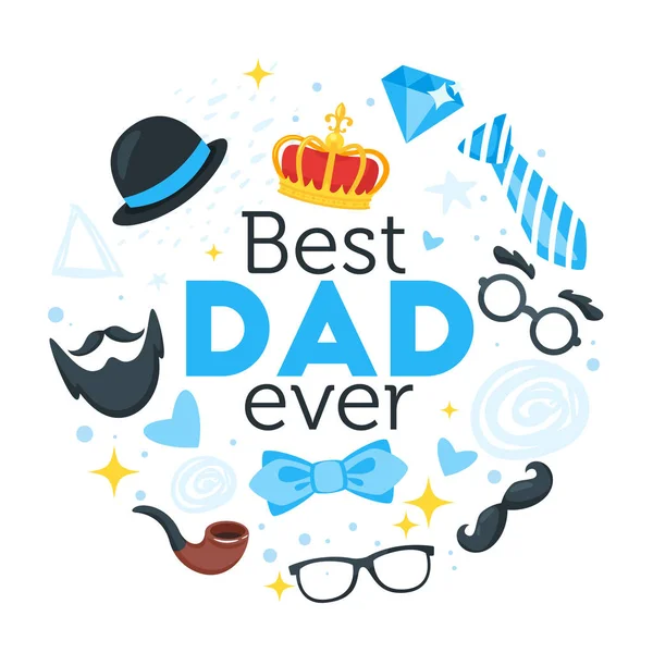 Šťastný pozdrav - Den otců — Stockový vektor