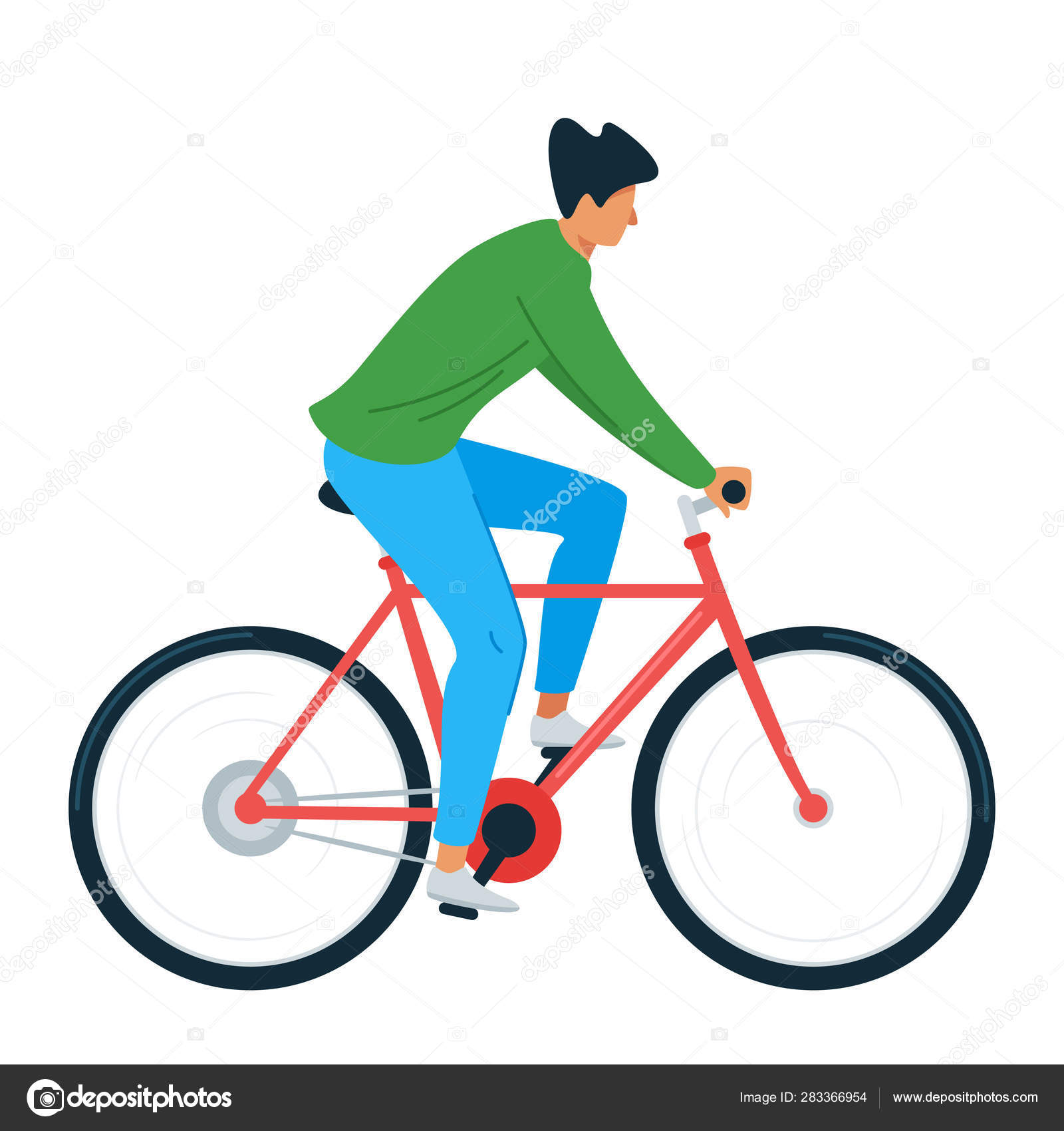 Man riding cycle sale