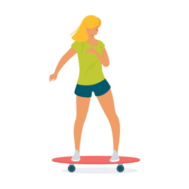 Patenci binicilik tahtası, kaykay karikatür vektör illüstrasyon