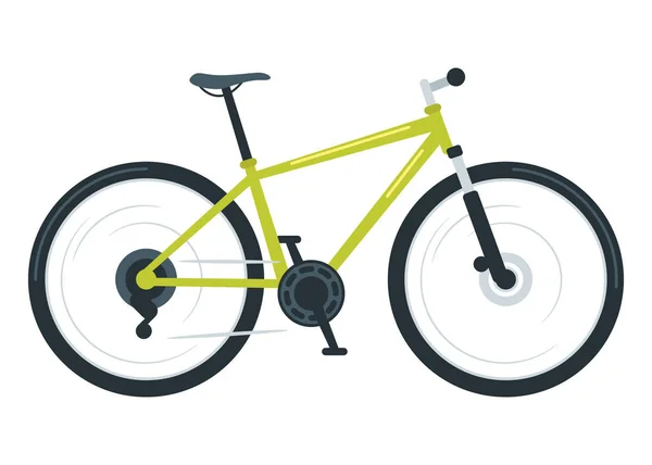 Montanha bicicleta plana vetor ilustração — Vetor de Stock