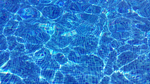 Soyut bir dalga, arka plan ile yüzme havuzunda mavi su.