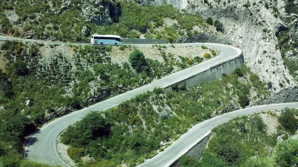 Calobra Road Одна Самых Живописных Зрелищных Дорог Мире Знаменитая Своей — стоковое фото