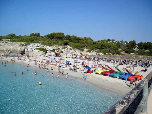 Mallorca Mayorka Spanya Haziran 2018 Cala Domingos Sahili Ndeki Insanlar — Stok fotoğraf