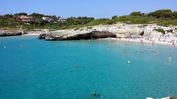 Mallorca Majorca Spain June 2018 People Water Cala Domingos Beach — 图库照片