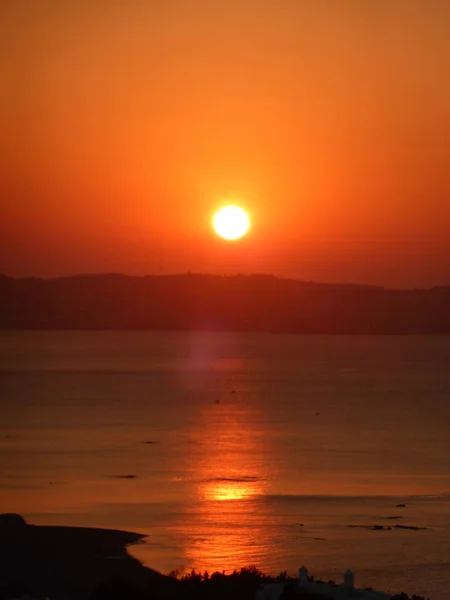 Sonnenaufgang Meer Auf Rhodos Griechenland — Stockfoto