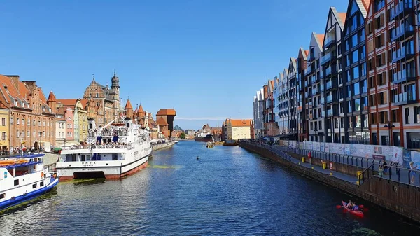 Gdansk Polônia Agosto 2019 Uma Visão Clássica Cidade Velha Gdansk — Fotografia de Stock