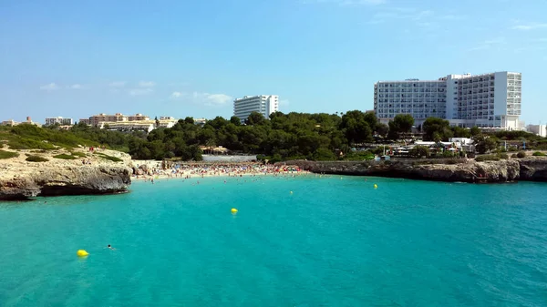 Mallorca Majorca Spain June 2018 People Water Cala Domingos Beach — 图库照片