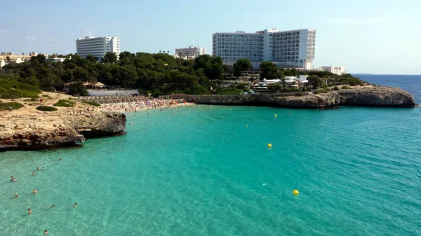 Mallorca Mallorca Spanje Juni 2018 Mensen Het Water Cala Domingos — Stockfoto