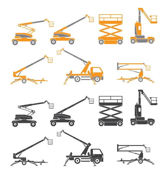 Set machine pictogrammen opheffen — Stockvector