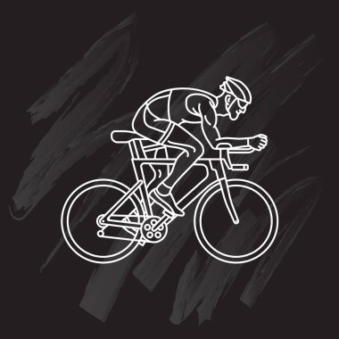 Bisiklet vektör illüstrasyon sürme Sporcu 