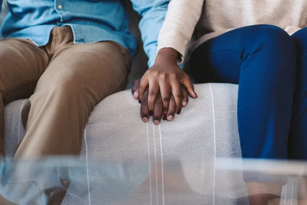 Gekropte Close Van Een Jong Afrikaans Amerikaans Paar Die Elkaars — Stockfoto