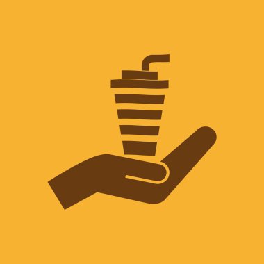 bir saman vektör simgesi ile Kupası