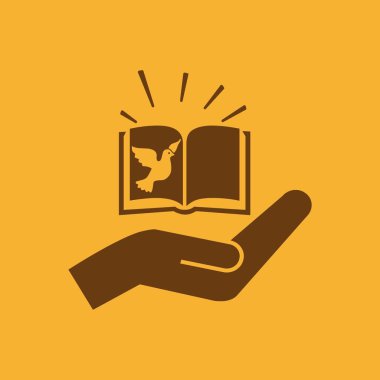 İncil kitap basit vektör