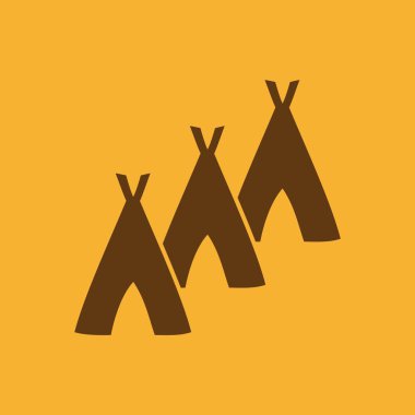 Hovels simgesi, kulübe illüstrasyon vektör