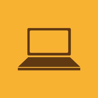 Basit bilgisayar vektör simgesi