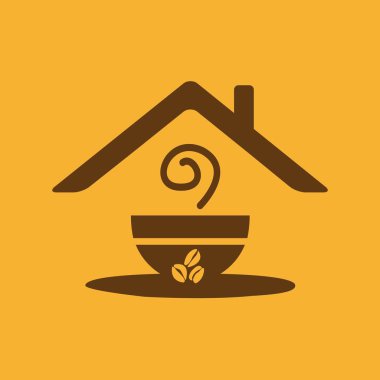 Kahve Kupası basit düz vektör simgesi 