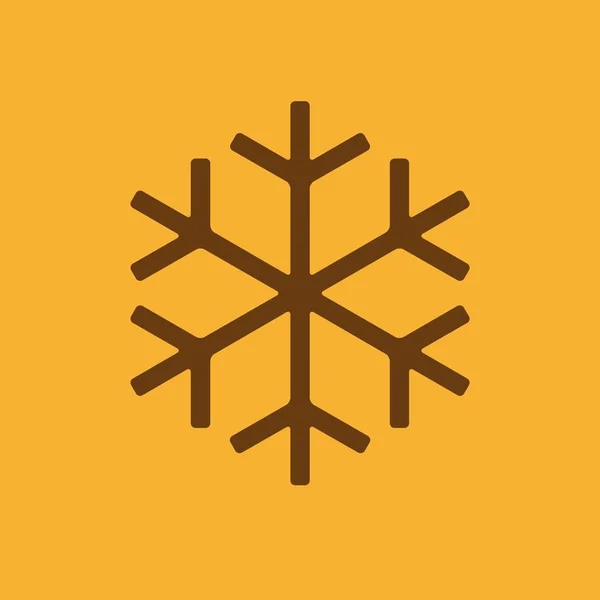 Simple Copo Nieve Icono Vector — Vector de stock