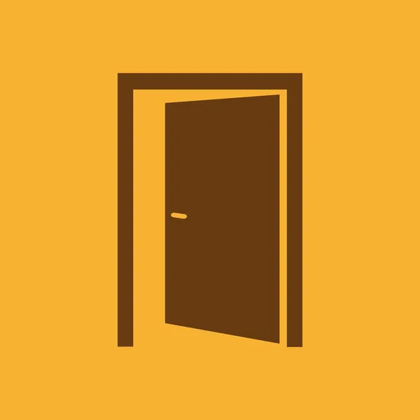 Puerta Abierta Icono Vector — Archivo Imágenes Vectoriales