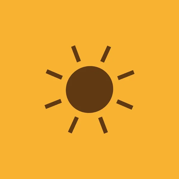 Güneş Simgesi Vektör Illüstrasyonu — Stok Vektör