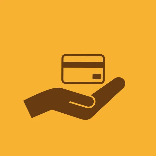 Πιστωτική Κάρτα Κρατώντας Εικόνα Διάνυσμα — Διανυσματικό Αρχείο