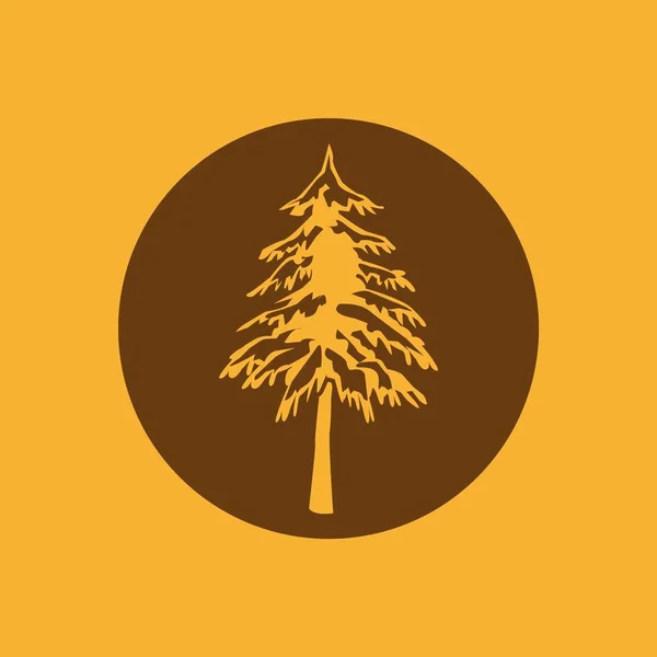 Значок Дерева Ялина Векторні Ілюстрації — стоковий вектор