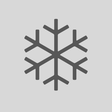 Kar tanesi simgesi basit örnek