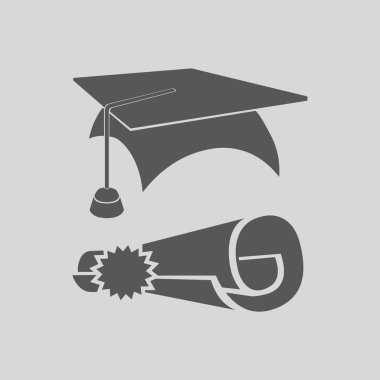 eğitim lisans vektör simgesi