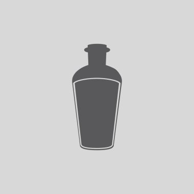 şişe simgesi, vektör illüstrasyonu