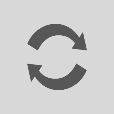 Döngüsel basit örnek düz simgesi