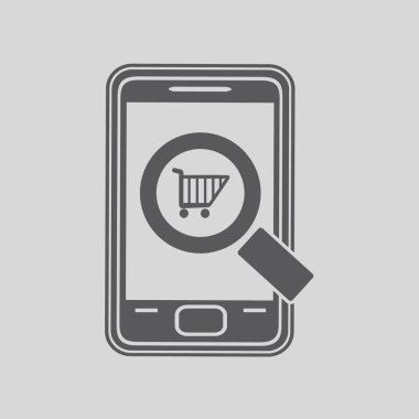 Shoping online vektör simgesi