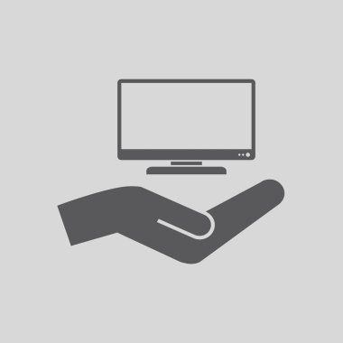 TV vektör simgesi basit örnek