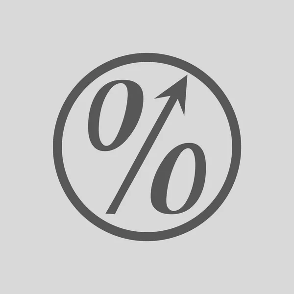Ilustração Vetorial Símbolo Percentual —  Vetores de Stock