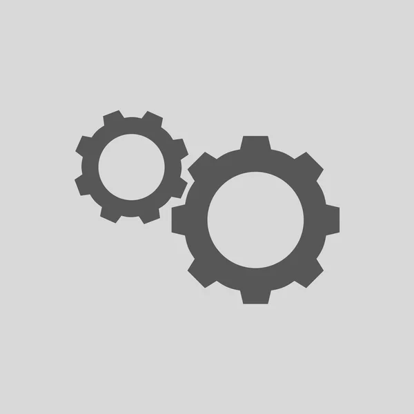 Cogwheels Vector Icono Ilustración Simple — Archivo Imágenes Vectoriales