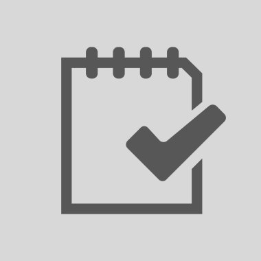 Belge vektör simgesi basit örnek