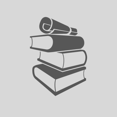 kitap vektör simgesi basit örnek