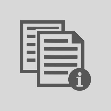 Katalog vektör simgesi basit örnek