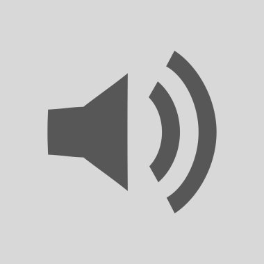 Hoparlör vektör simgesi basit örnek