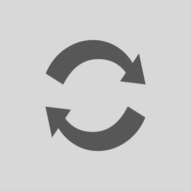 Döngüsel basit örnek düz simgesi