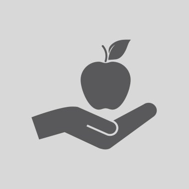 elma elinizi vektör simgesi