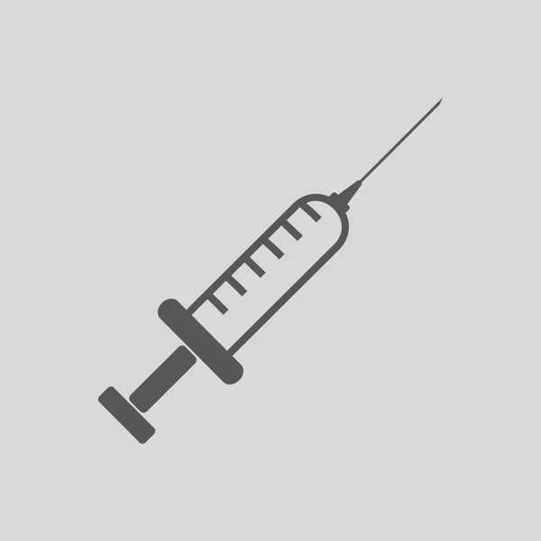 Hypodermic Syringe Vector Icon — Stock Vector