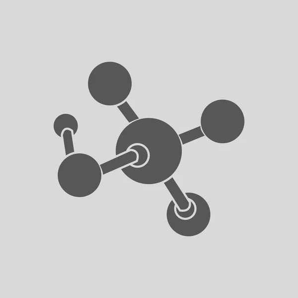 Molekyl Vektor Ikonen Enkel Illustration — Stock vektor