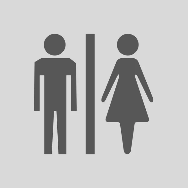 Männliches Und Weibliches Zeichen Isoliert — Stockvektor