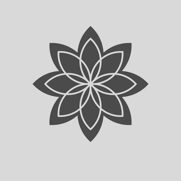 花ベクトル アイコン シンプルなイラスト — ストックベクタ