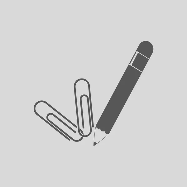 Pensil Staples Vector Pictogram — Stockvector