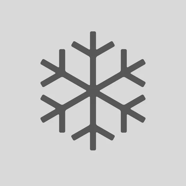 Icona Del Fiocco Neve Semplice Illustrazione — Vettoriale Stock