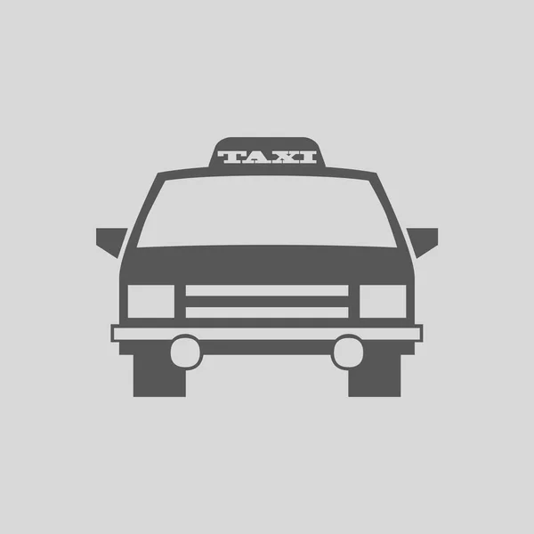 Taxi Auto Pictogram Eenvoudige Vectorillustratie — Stockvector