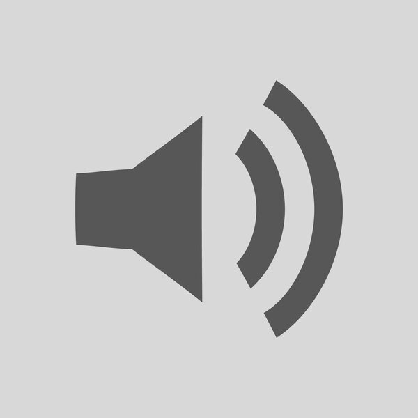 Простая иллюстрация значка динамика
