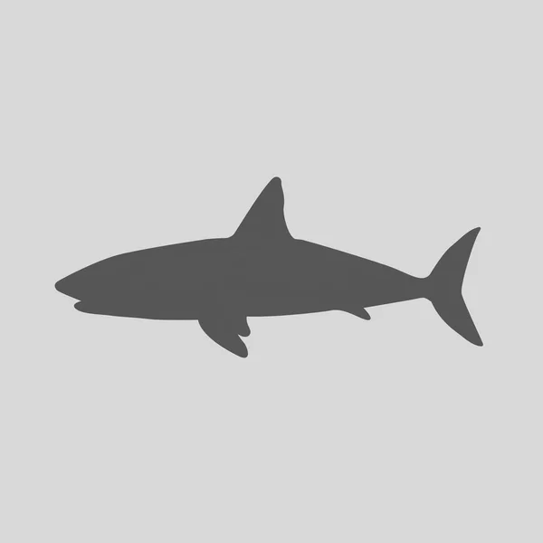 Icône Vectorielle Requin Illustration Simple — Image vectorielle